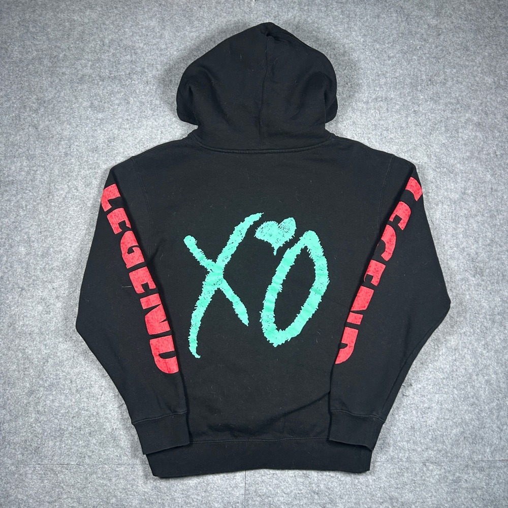 XO pullover Hoodie Mens baggy Small Black Legend The Weeknd Tour Merch